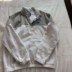 Gray and White Men's Sweater